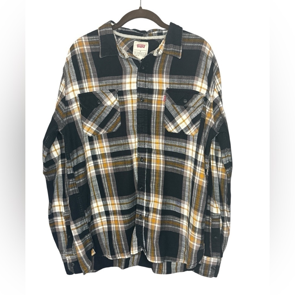 Levi's Flannel Plaid Shirt Size XL